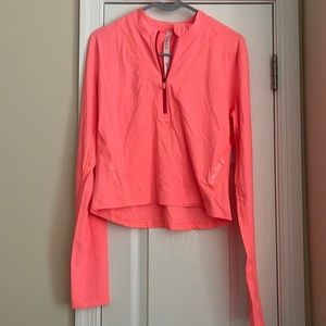 Lululemon coral long sleeve running top